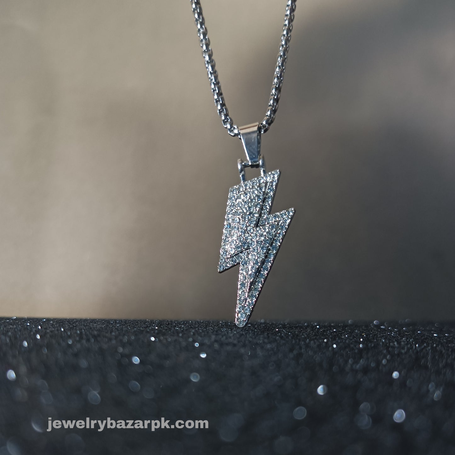 Iced Lightning pendant