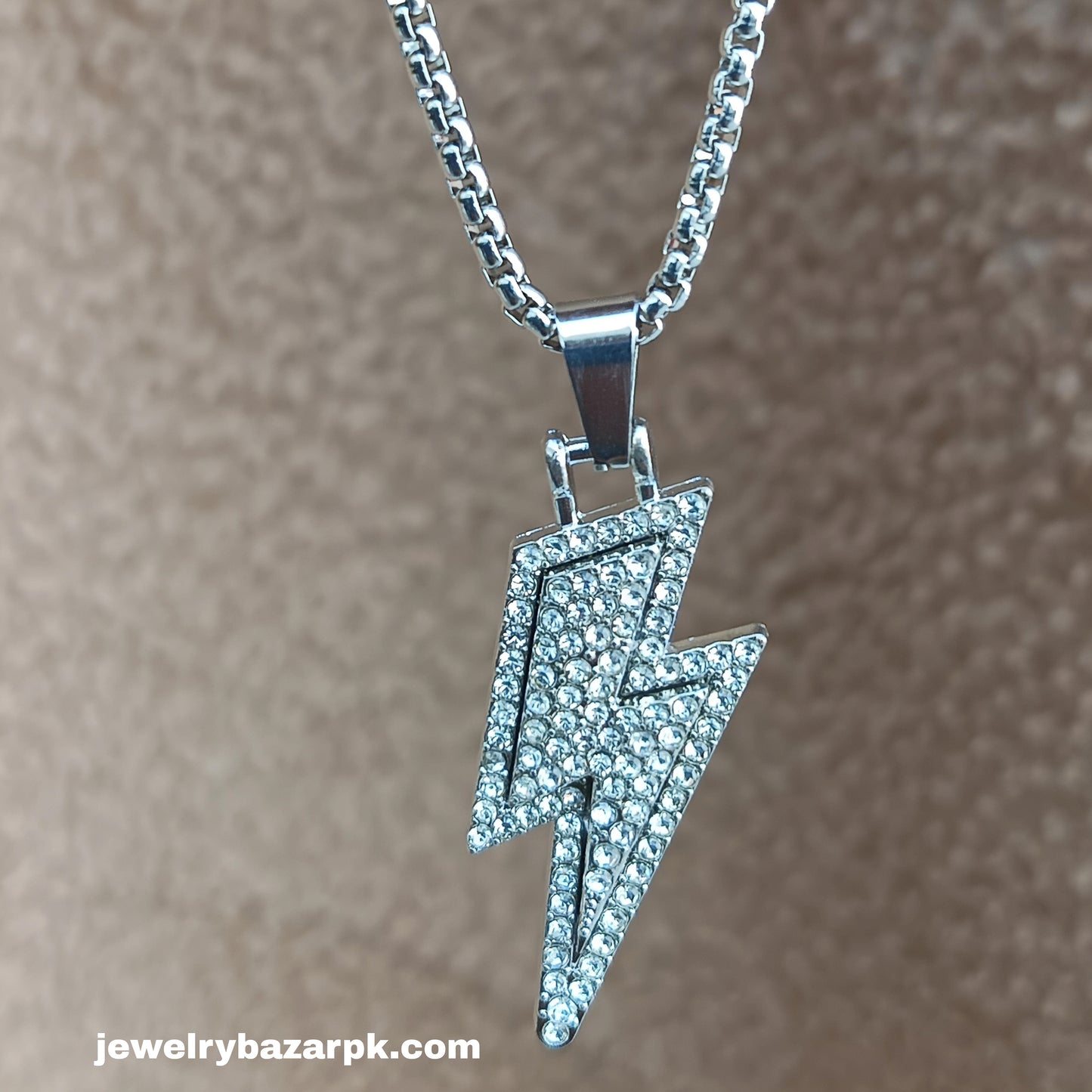 Iced Lightning pendant